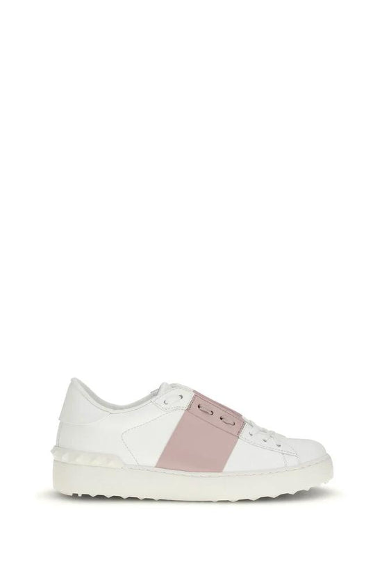 Valentino Garavani Weiße Bos Taurus Kalbsleder-Sneakers by Valentino Garavani