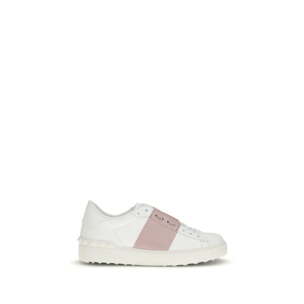 Valentino Garavani Weiße Bos Taurus Kalbsleder-Sneakers by Valentino Garavani