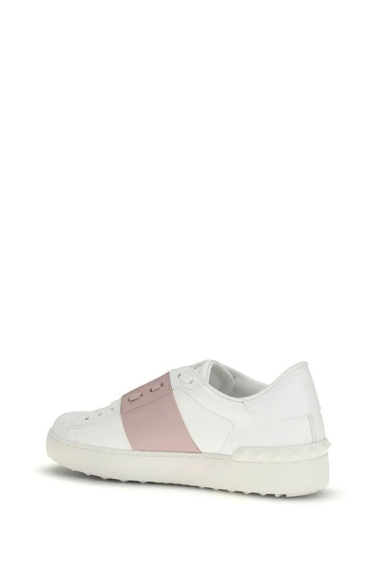 Valentino Garavani Weiße Bos Taurus Kalbsleder-Sneakers by Valentino Garavani