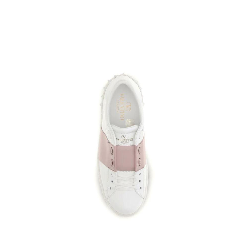 Valentino Garavani Weiße Bos Taurus Kalbsleder-Sneakers by Valentino Garavani