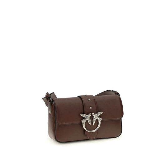 PINKO Braune Kalbsleder Bos Taurus Schultertasche by PINKO