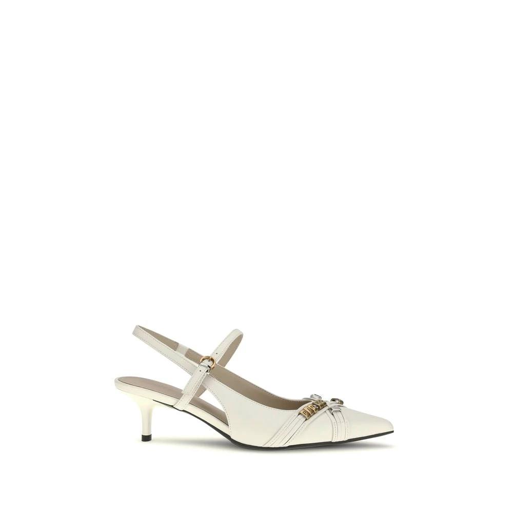 PINKO Weiße Pumps aus Kalbsleder Bos Taurus mit mittelhohem Absatz by PINKO