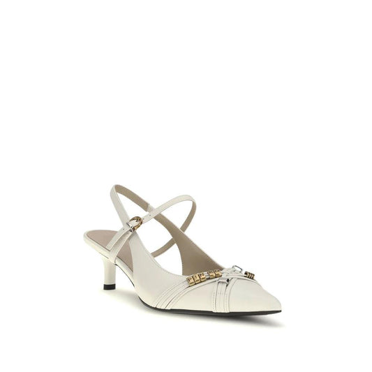 PINKO Weiße Pumps aus Kalbsleder Bos Taurus mit mittelhohem Absatz by PINKO