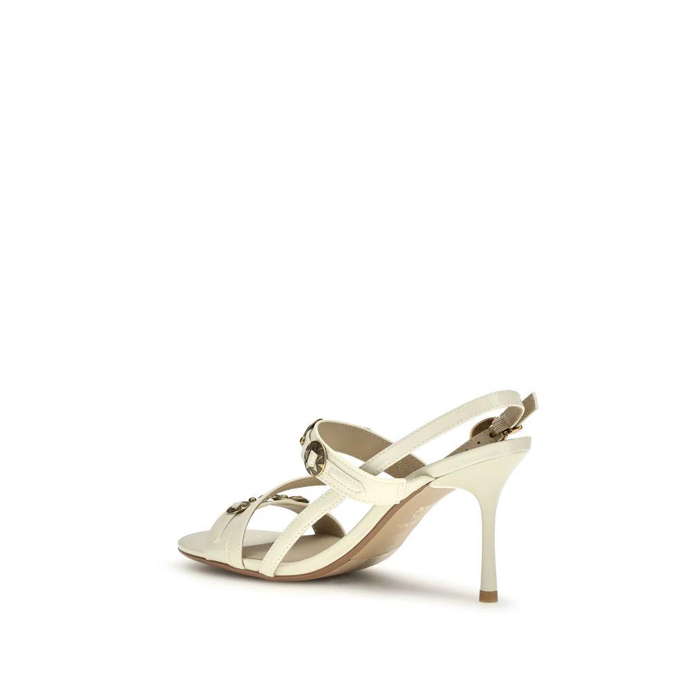 PINKO Beige Kalbsleder Bos Taurus Stiletto-Sandalen by PINKO