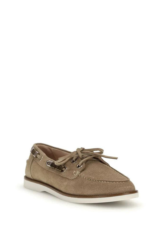 PINKO Beige Kalbsleder Bos Taurus Slipper-Loafer by PINKO