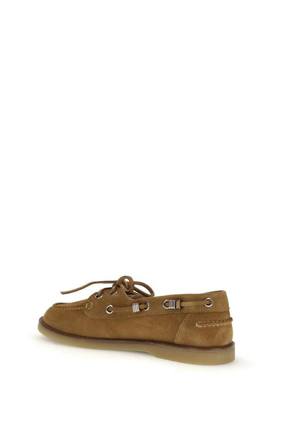 PINKO Braune Kalbsleder Bos Taurus Slipper-Loafer by PINKO