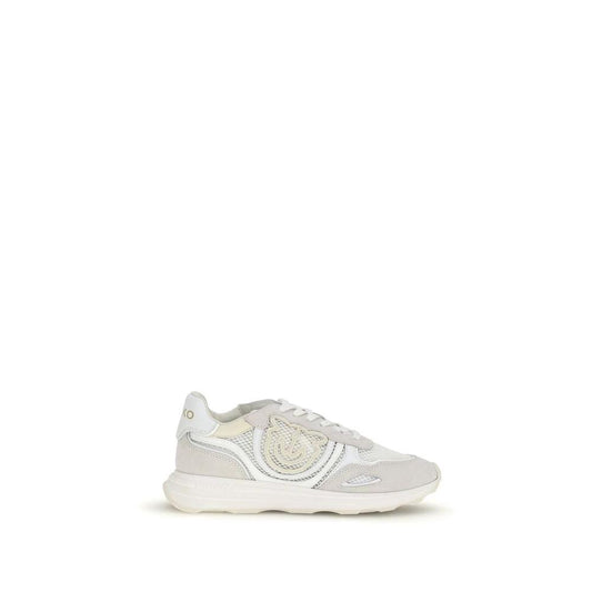 PINKO Weiße Bos Taurus Kalbsleder Athletic Sneaker by PINKO