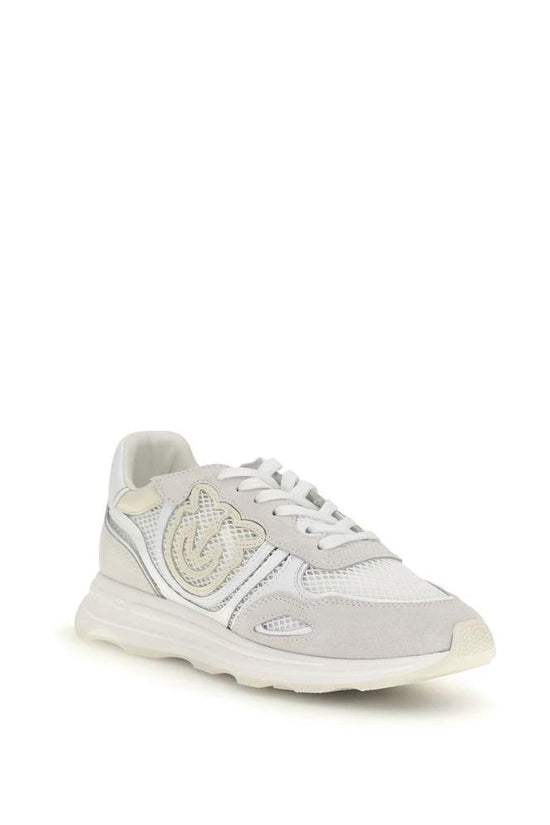 PINKO Weiße Bos Taurus Kalbsleder Athletic Sneaker by PINKO
