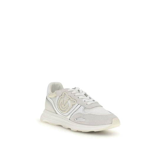 PINKO Weiße Bos Taurus Kalbsleder Athletic Sneaker by PINKO