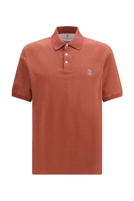 Brunello Cucinelli Mehrfarbiges Poloshirt aus Baumwolle by Brunello Cucinelli