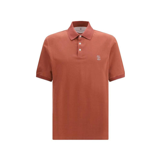 Brunello Cucinelli Mehrfarbiges Poloshirt aus Baumwolle by Brunello Cucinelli