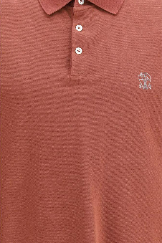 Brunello Cucinelli Mehrfarbiges Poloshirt aus Baumwolle by Brunello Cucinelli