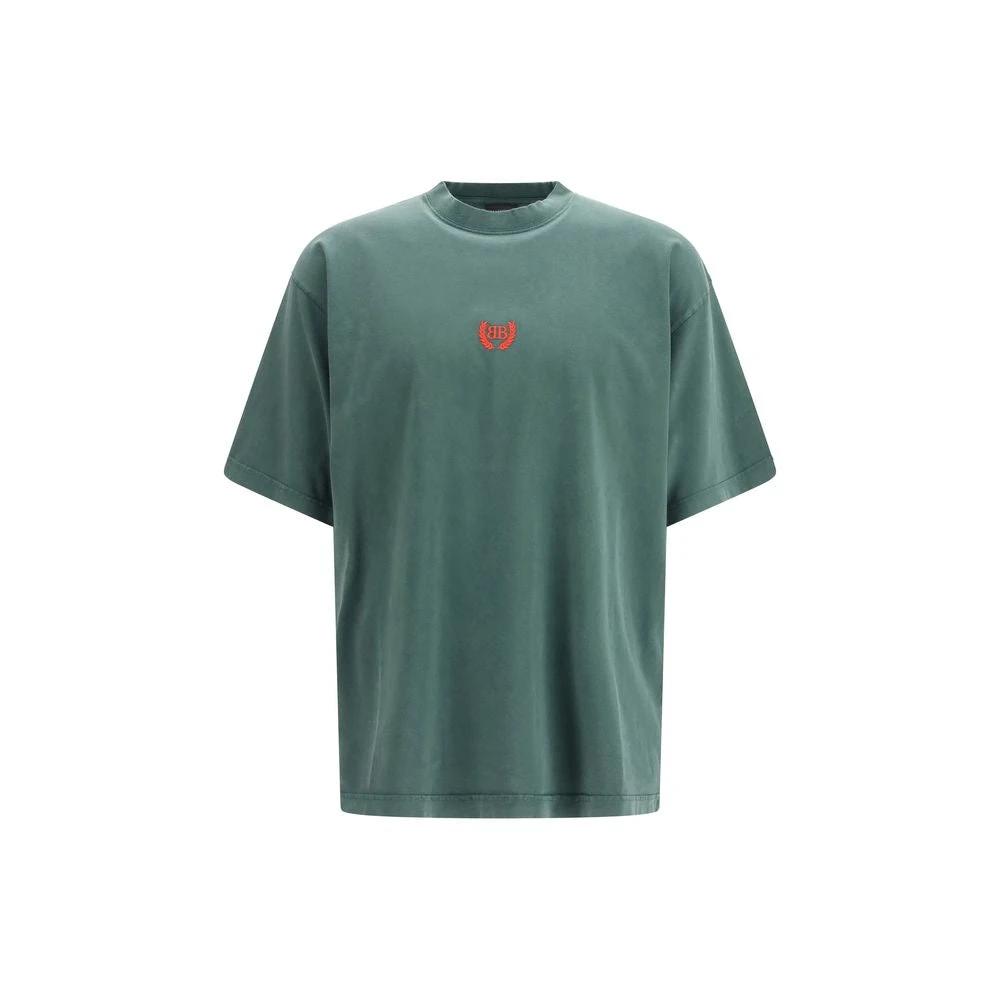 Balenciaga Bicolor Baumwoll-T-Shirt by Balenciaga