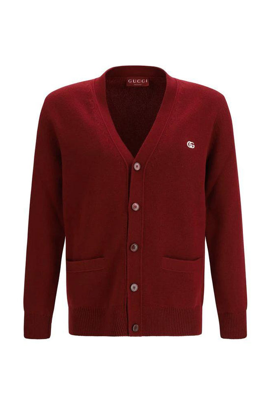 Gucci Bordeaux Wollstrickjacke by Gucci