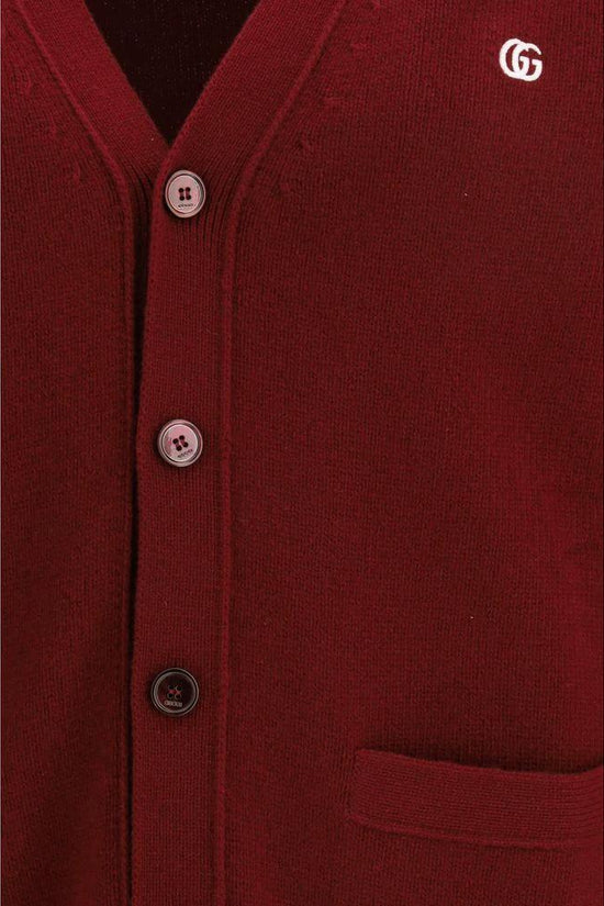 Gucci Bordeaux Wollstrickjacke by Gucci