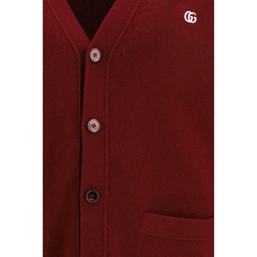 Gucci Bordeaux Wollstrickjacke by Gucci