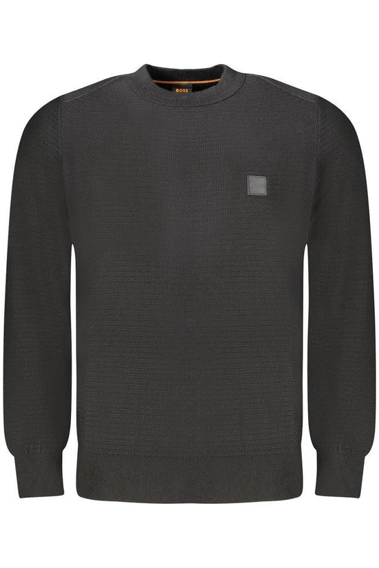 Hugo Boss Schwarzer Baumwollpullover für Herren by Hugo Boss