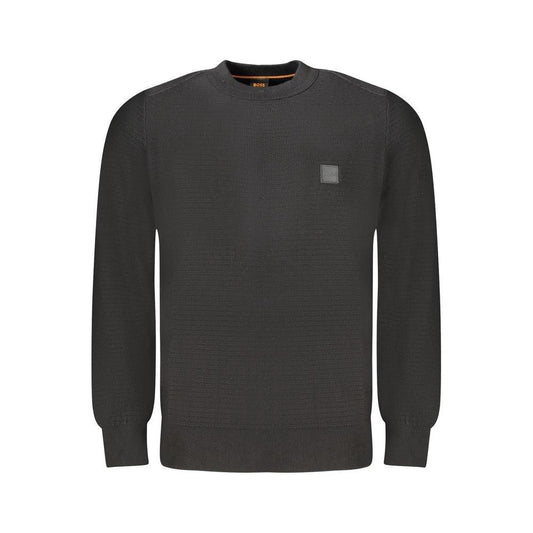 Hugo Boss Schwarzer Baumwollpullover für Herren by Hugo Boss