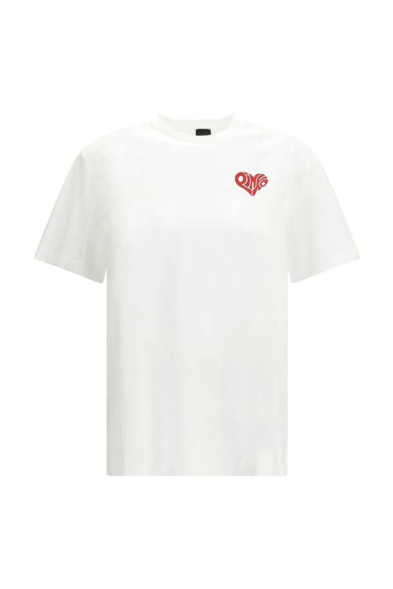 PINKO Weißes Baumwoll-T-Shirt by PINKO