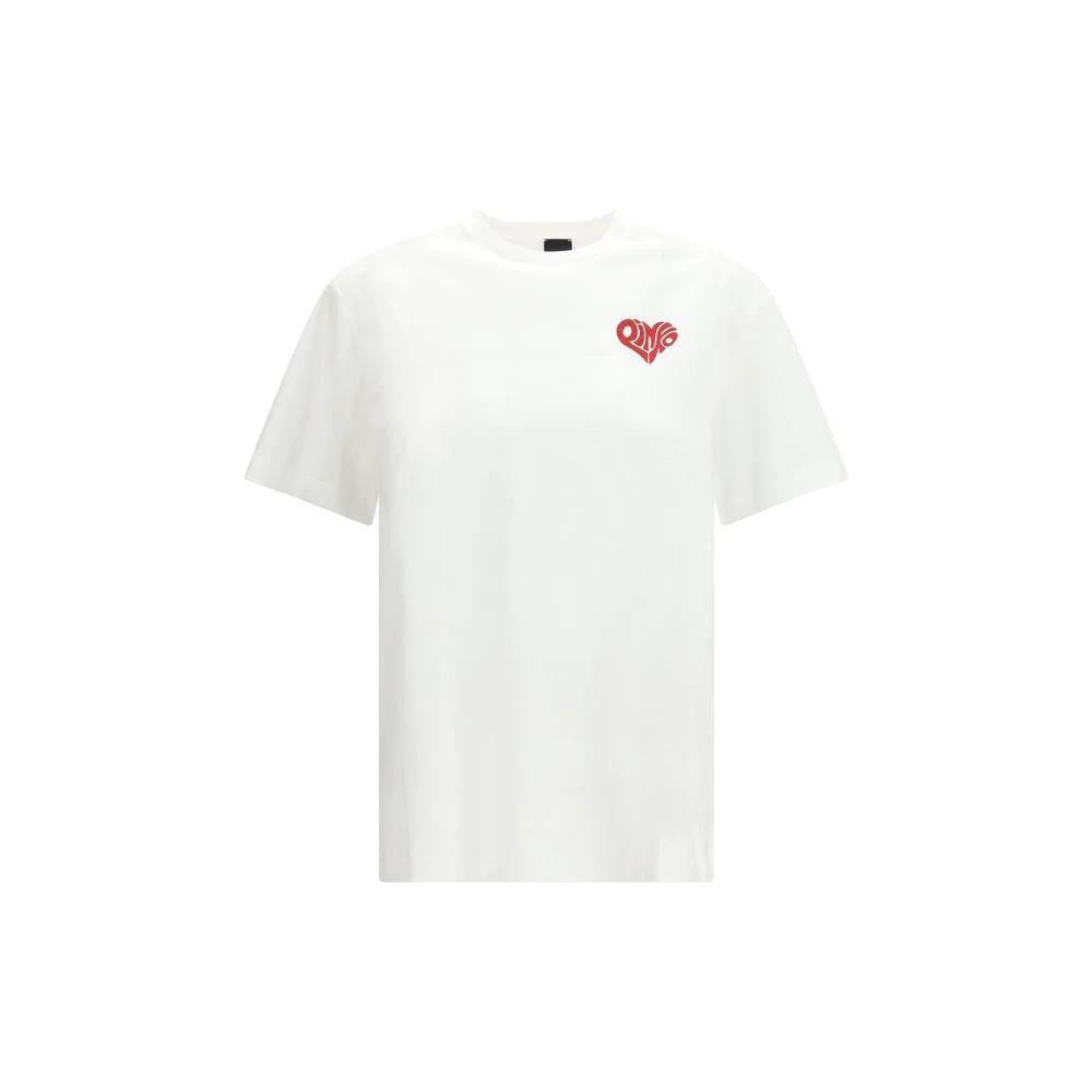 PINKO Weißes Baumwoll-T-Shirt by PINKO
