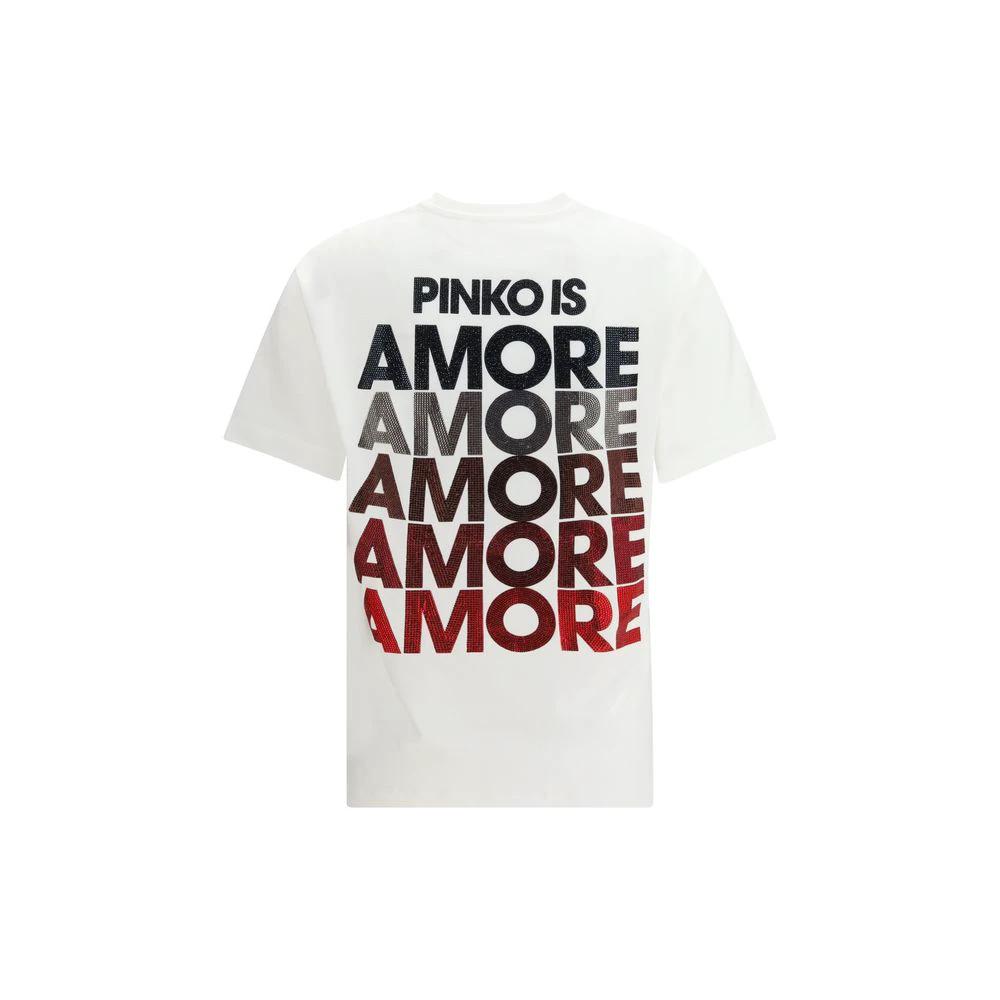 PINKO Weißes Baumwoll-T-Shirt by PINKO