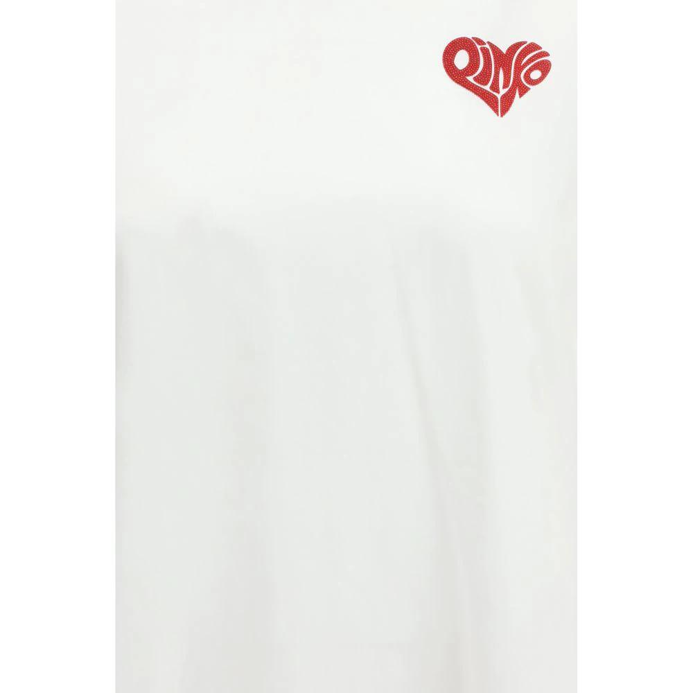 PINKO Weißes Baumwoll-T-Shirt by PINKO