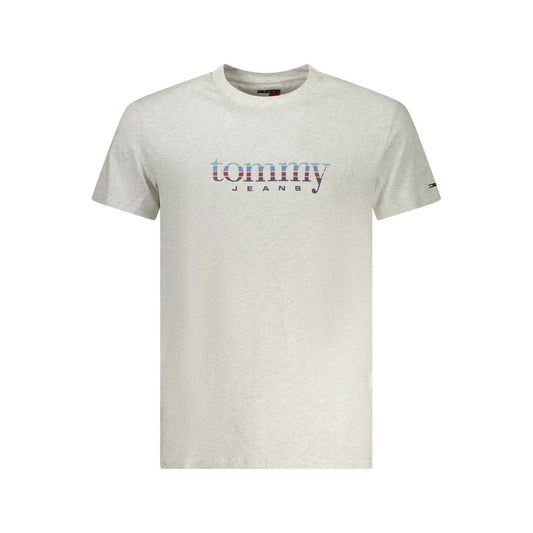 Tommy Hilfiger Graues Baumwoll-T-Shirt für Herren by Tommy Hilfiger
