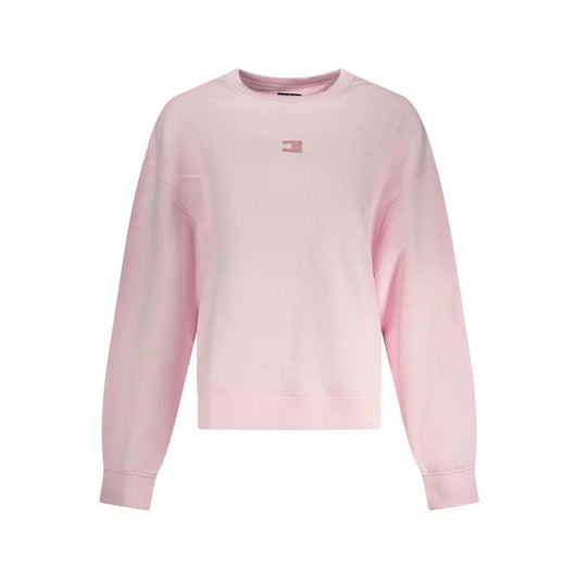 Tommy Hilfiger Pink Cotton Women Sweatshirt by Tommy Hilfiger