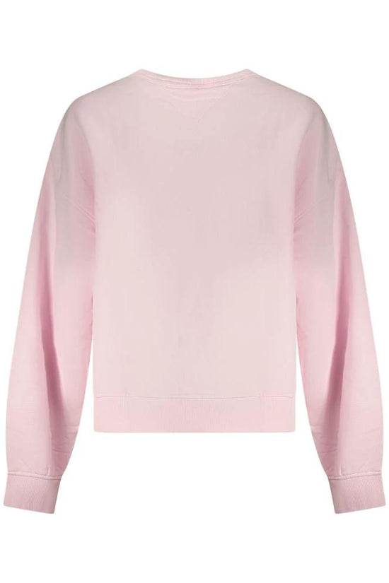 Tommy Hilfiger Pink Cotton Women Sweatshirt by Tommy Hilfiger