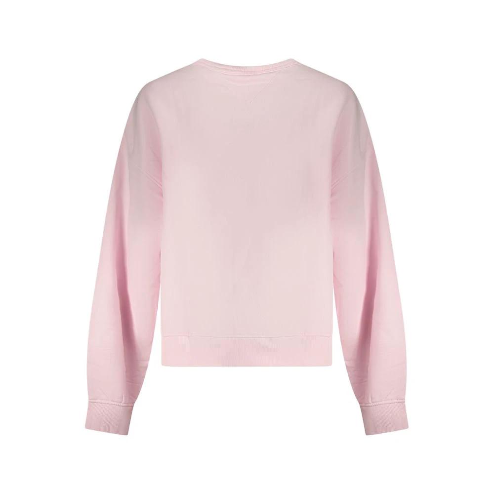 Tommy Hilfiger Pink Cotton Women Sweatshirt by Tommy Hilfiger