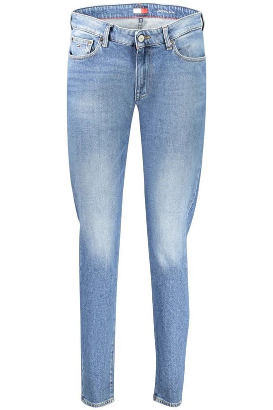 Tommy Hilfiger Blaue Baumwoll-Jeans für Damen, schmal geschnitten by Tommy Hilfiger