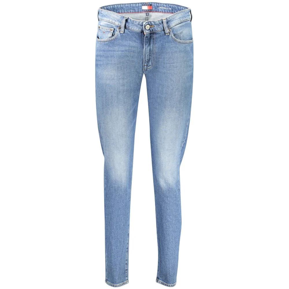 Tommy Hilfiger Blaue Baumwoll-Jeans für Damen, schmal geschnitten by Tommy Hilfiger