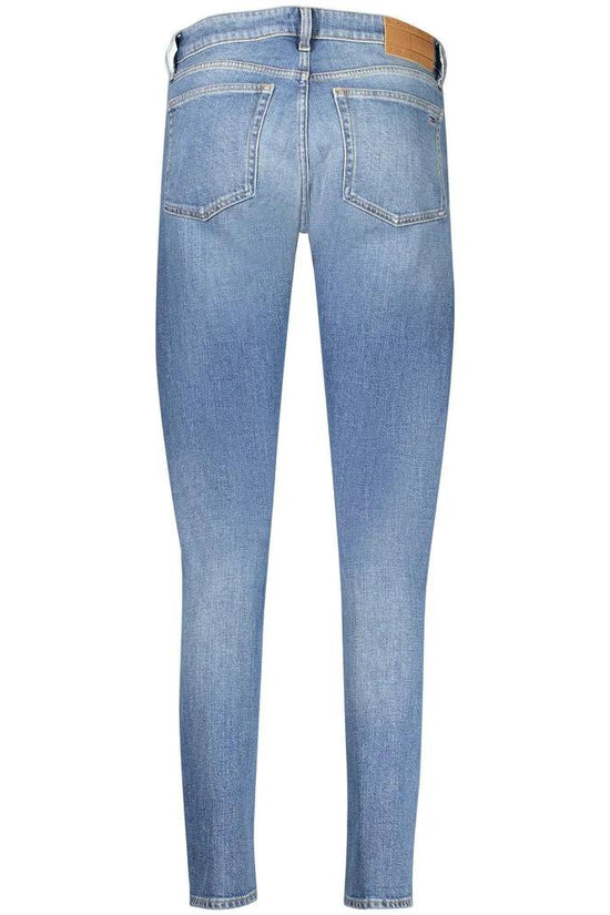 Tommy Hilfiger Blaue Baumwoll-Jeans für Damen, schmal geschnitten by Tommy Hilfiger