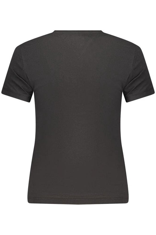 Tommy Hilfiger Schwarzes Baumwoll-T-Shirt für Damen by Tommy Hilfiger