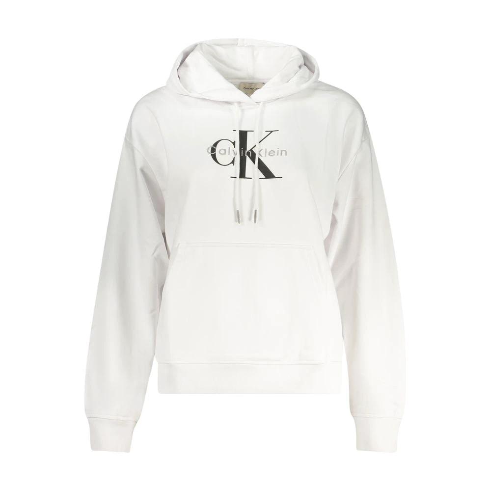 Calvin Klein Bianco Baumwoll-Sweatshirt für Damen by Calvin Klein