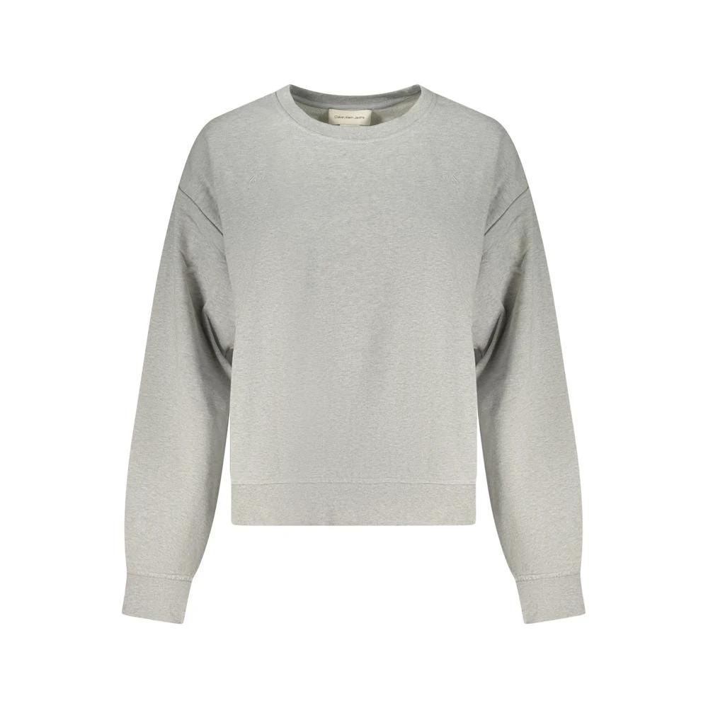 Calvin Klein Grigio Baumwoll-Sweatshirt für Damen by Calvin Klein