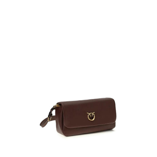 PINKO Braune Kalbsleder Bos Taurus Umhängetasche by PINKO