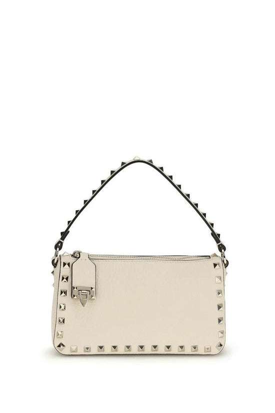 Valentino Garavani Schultertasche aus beigem Kalbsleder Bos Taurus by Valentino Garavani