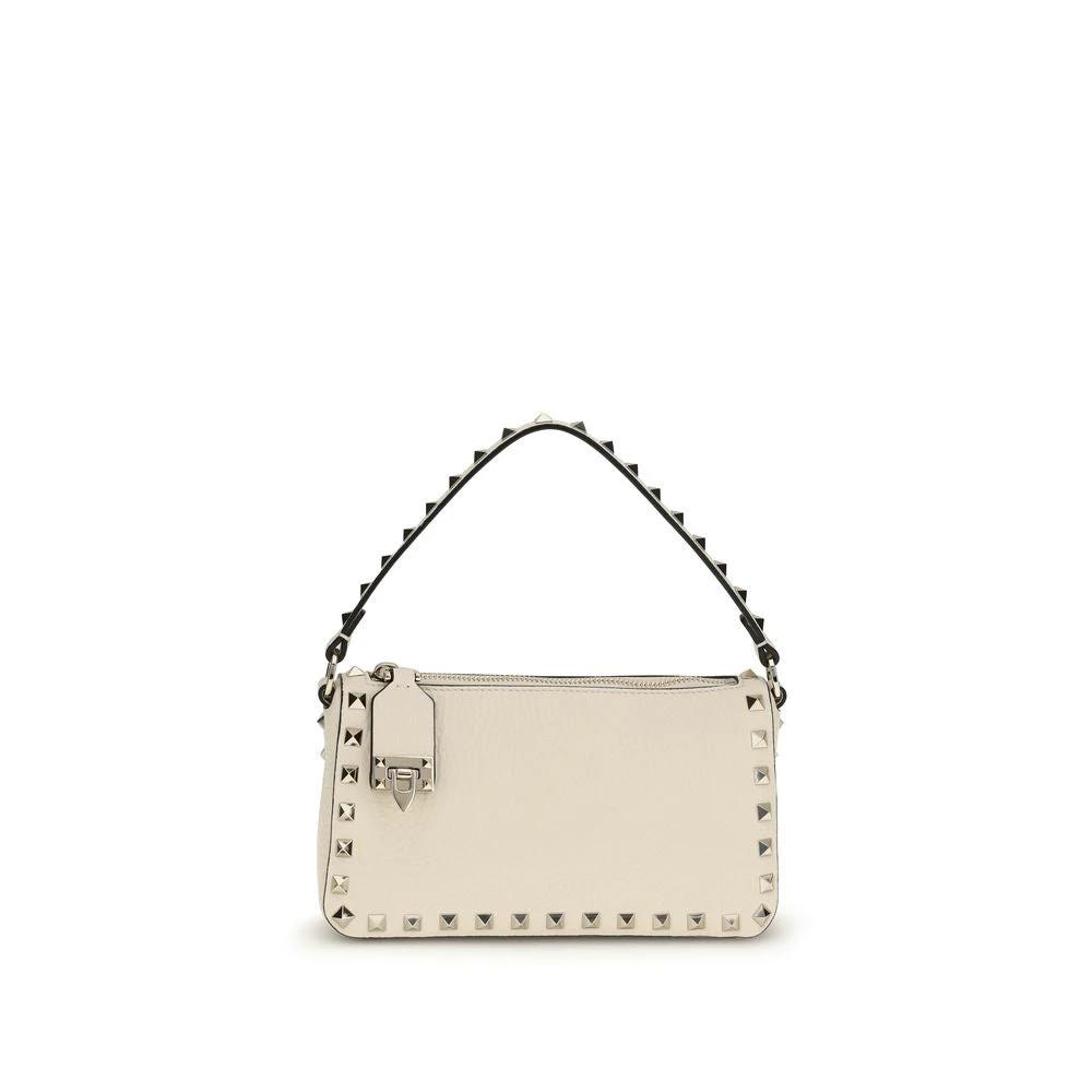 Valentino Garavani Schultertasche aus beigem Kalbsleder Bos Taurus by Valentino Garavani
