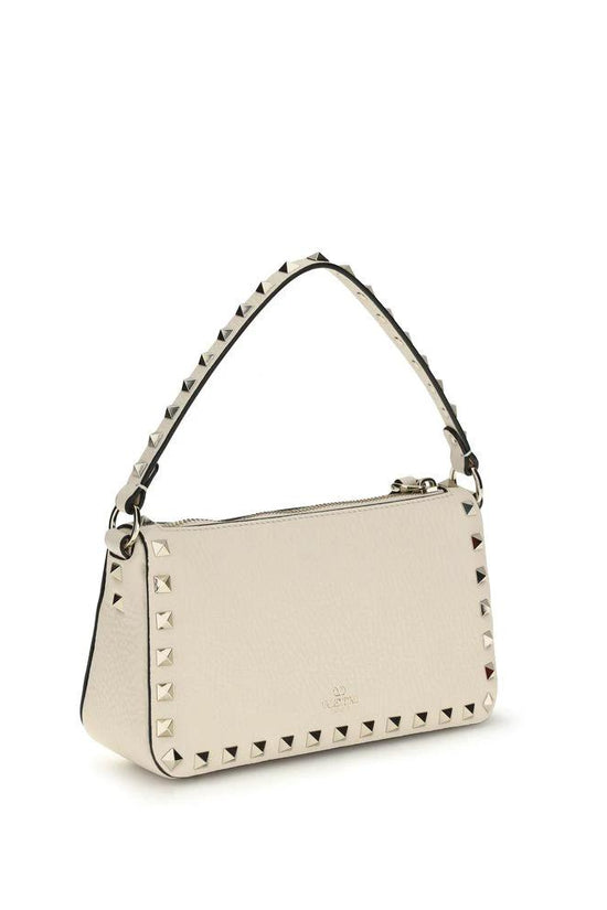 Valentino Garavani Schultertasche aus beigem Kalbsleder Bos Taurus by Valentino Garavani