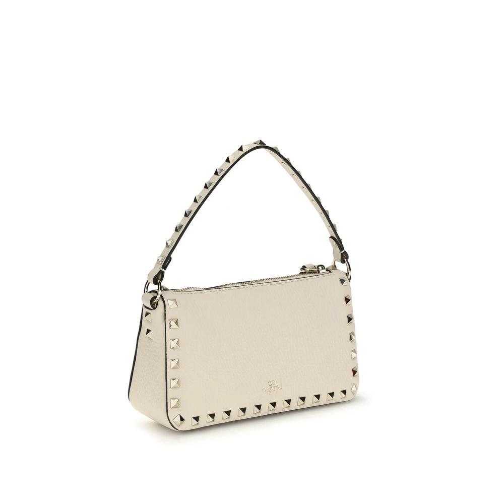 Valentino Garavani Schultertasche aus beigem Kalbsleder Bos Taurus by Valentino Garavani