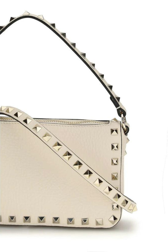 Valentino Garavani Schultertasche aus beigem Kalbsleder Bos Taurus by Valentino Garavani