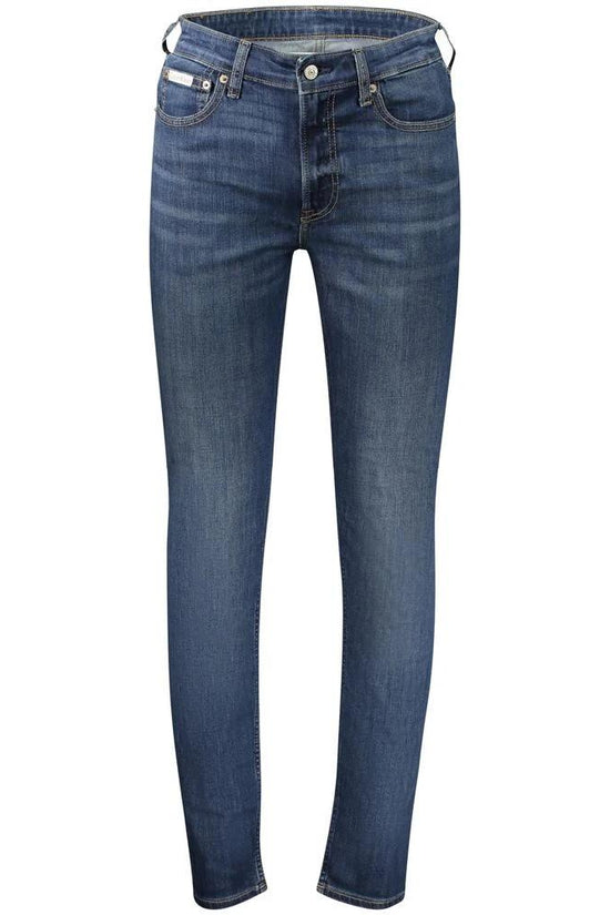 Calvin Klein Blu Cotton Herrenjeans by Calvin Klein