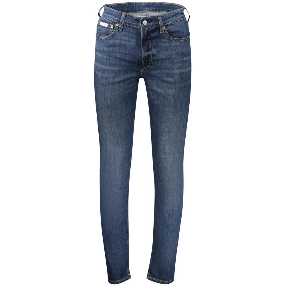 Calvin Klein Blu Cotton Herrenjeans by Calvin Klein