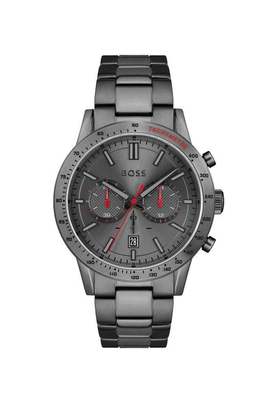 Hugo Boss Graue Edelstahl-Kleideruhr by Hugo Boss