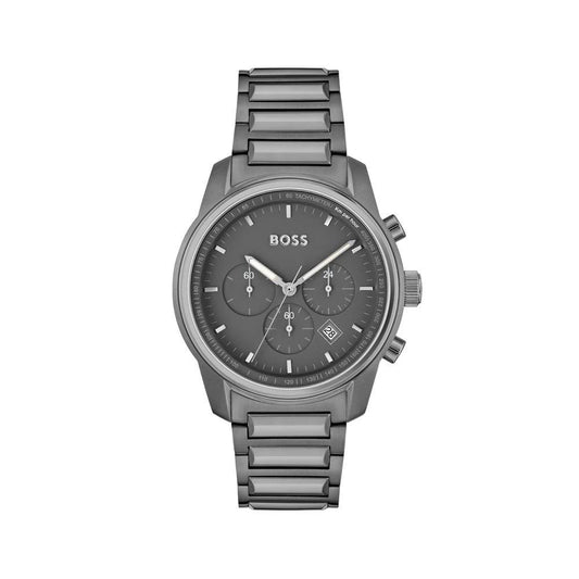 Hugo Boss Graue Edelstahl-Kleideruhr by Hugo Boss
