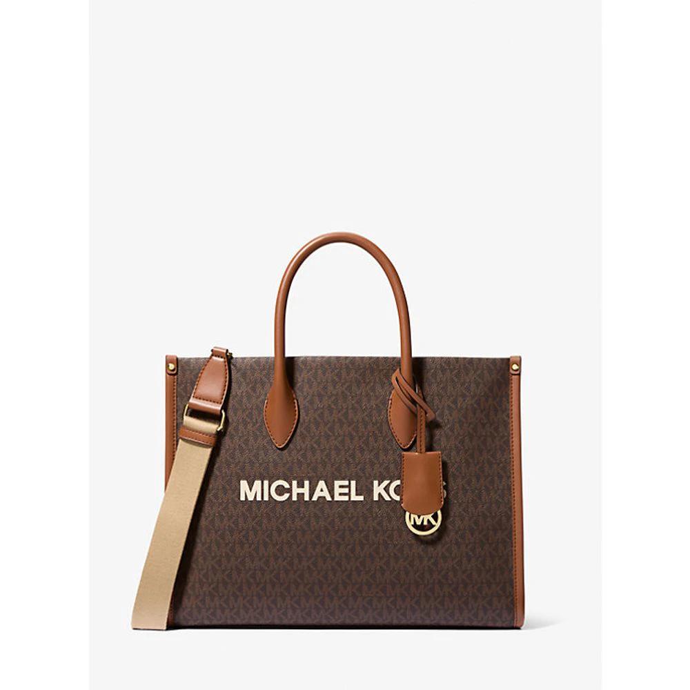 Michael Kors Braune Leder Schultertasche by Michael Kors