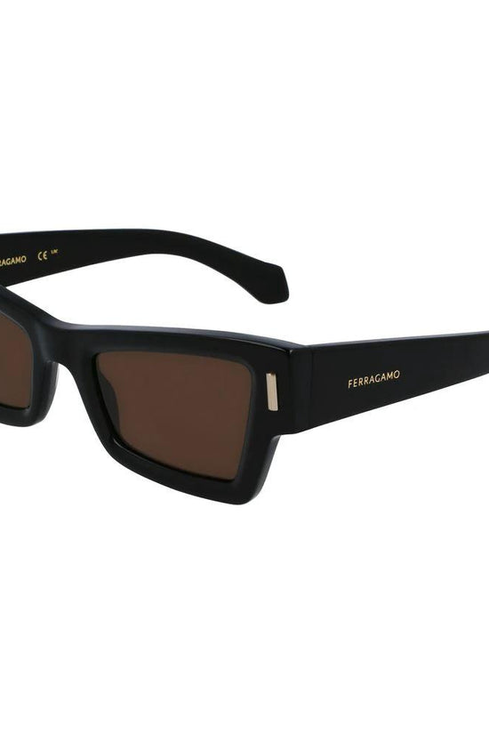Ferragamo Schwarze Sonnenbrille aus Acetat by Ferragamo