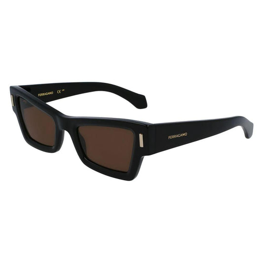 Ferragamo Schwarze Sonnenbrille aus Acetat by Ferragamo