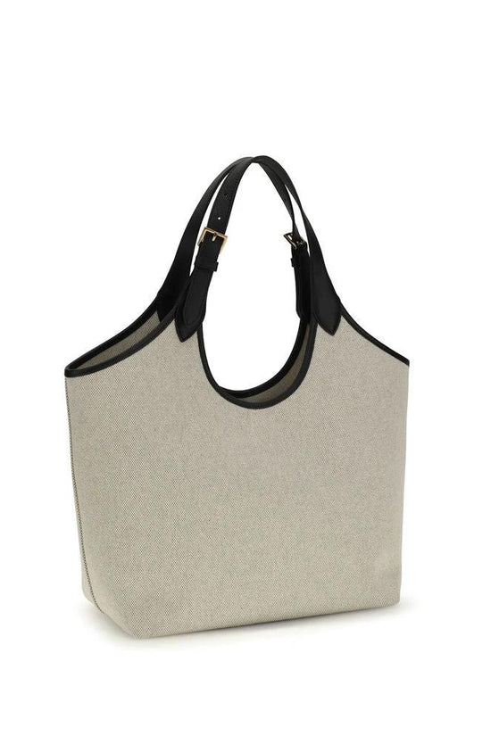 Versace Beige Cotton Shoulder Bag by Versace
